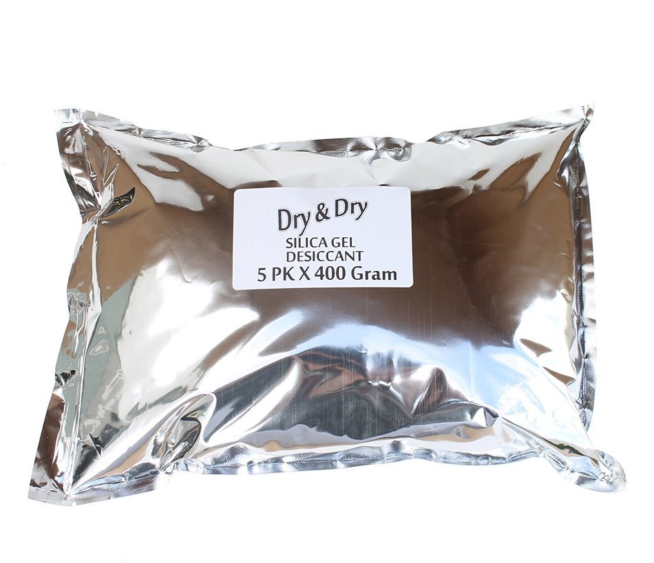 DRY&DRY HIgh Quality Silica Gel Desiccant Dehumidifiers 100 g, 5 Pack N11