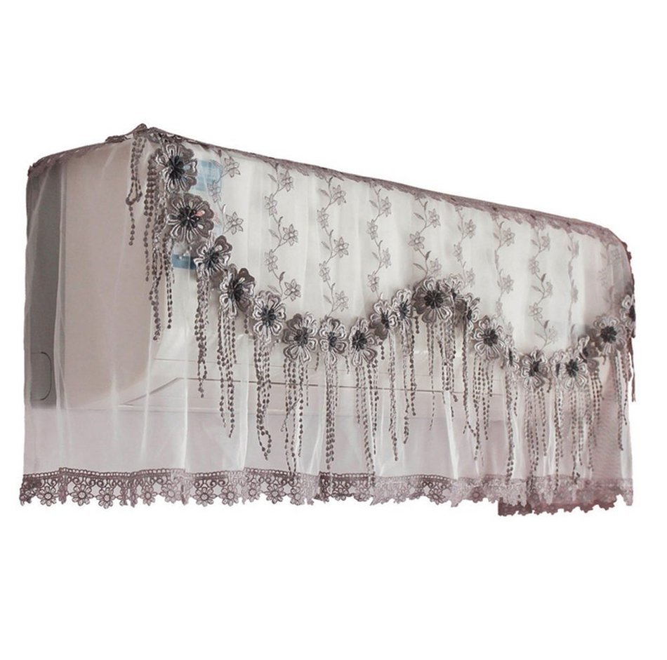 Bestwishes2u 1pcs Lace Air Conditioner Anti Dust Cover Air Conditioner Dustproof Cover N5