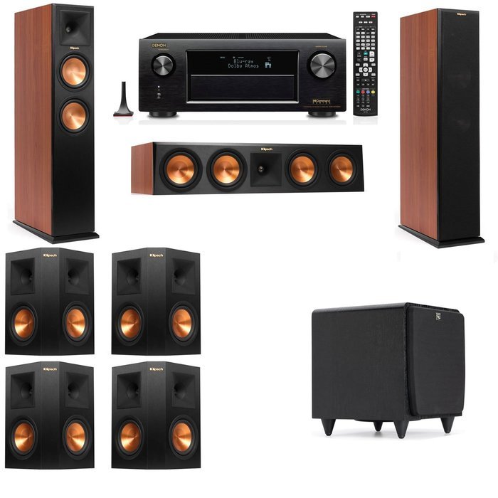Klipsch RP-260F Tower Speakers CH-SDS12-7.1-Denon AVR-X3200W