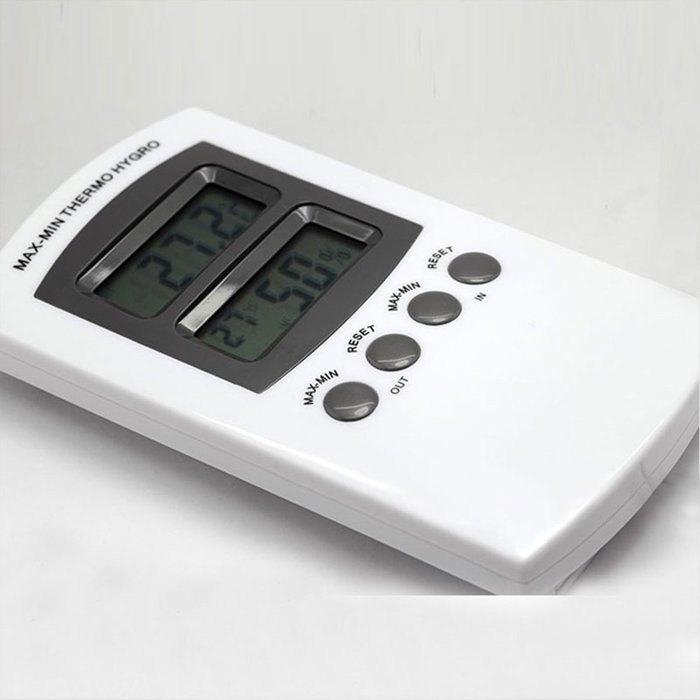 MIEO HH348 Digital Indoor Thermometer with Hygrometer for Greenhouse-Warehouse and Workshop N2