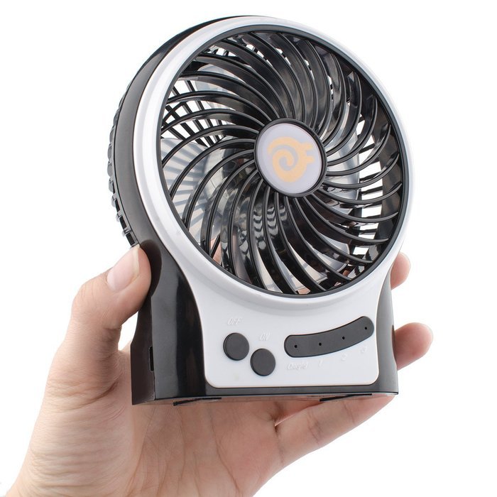 D-FantiX Portable Mini USB Fan Handheld Rechargeable Desktop Fan Personal Cooling Fan with Led Light Battery /... N7