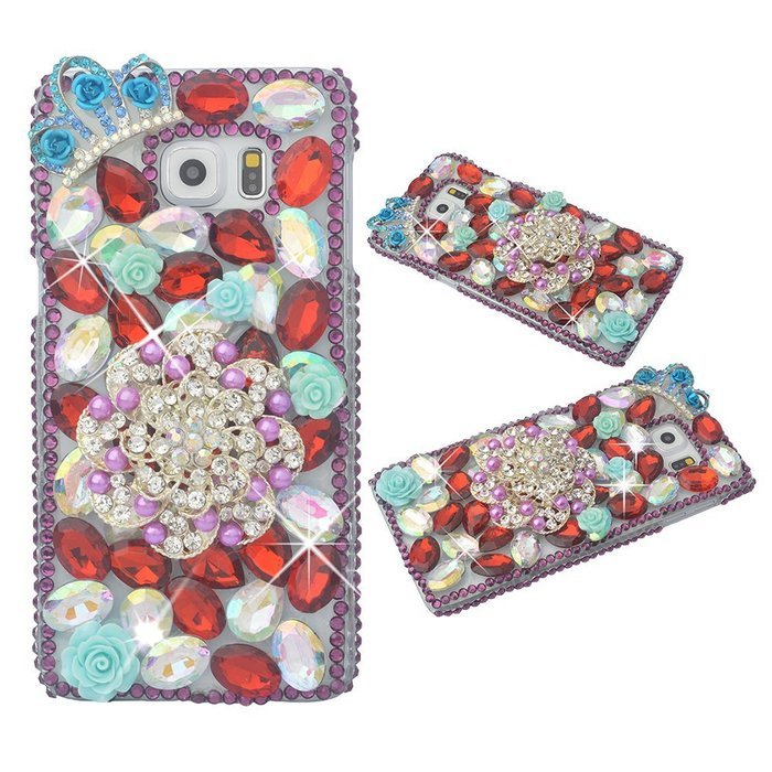 S6 Active Case, Galaxy S6 Active Case,(Not fit Samsung Galaxy S6)Yaheeda 3D Handmade Sparkle Glitter Diamond Rhinestone... N7