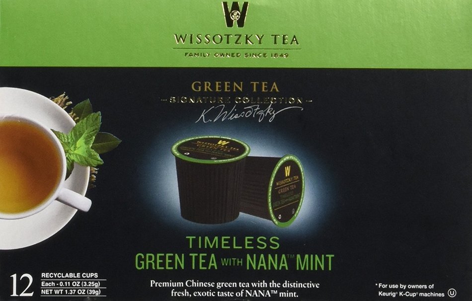 Wissotzky Tea Spiced Citrus Nana Mint Herbal Single Serve Cups for Keurig K Cups, 12 Count N52