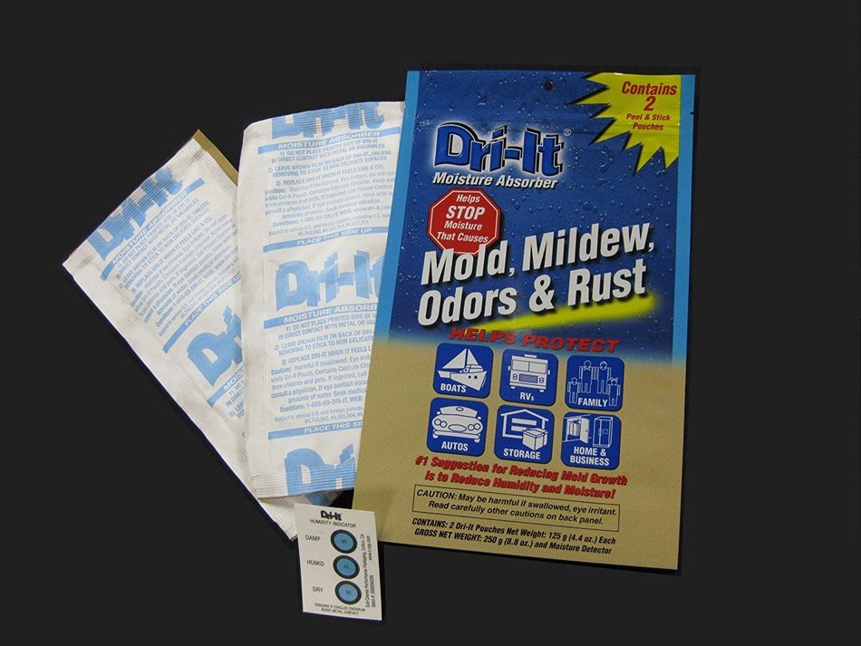 Dri-It MA-2-125-A Moisture Absorber with Disposable Peel and Stick Backing in a Twin-Pack N2