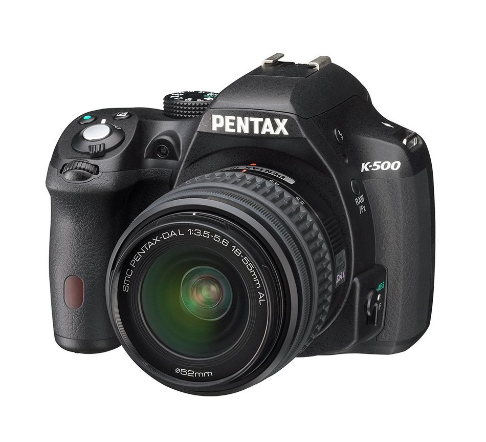 Pentax K-500 16MP Digital SLR Camera Kit with DA L 18-55mm f3.5-5.6 and 50-200mm Lenses (Black)