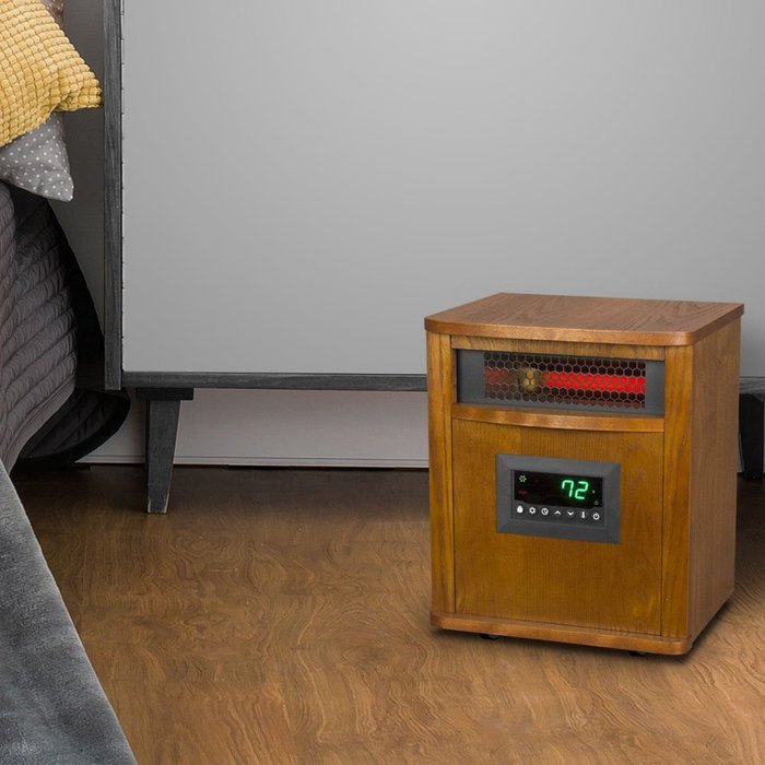 Kissemoji 6 Element Smart Boost Portable Infrared Quartz Electric Space Heater N2
