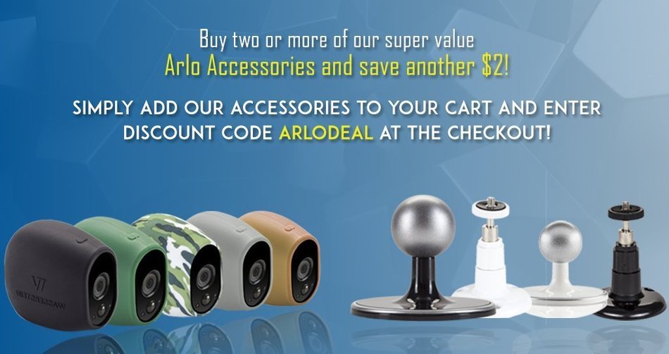 Table/Ceiling Mount for 100% Wire-Free Cameras (VMA1100) for Arlo and Arlo Pro by Dropcessories (White) N4
