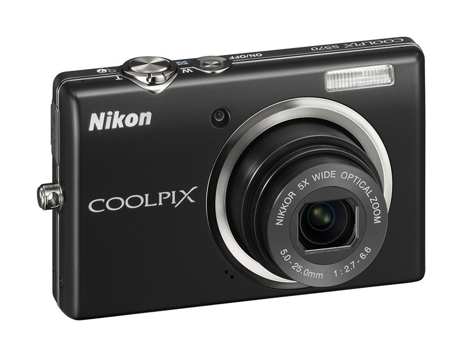 Nikon Coolpix S570 12MP Digital Camera with 5x Wide Angle Optical Vibration Reduction (VR) Zoom and 2.7-Inch LCD... N2