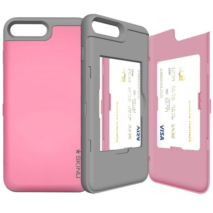 iPhone 7 Plus Case, SKINU [EUREKA] [Metal Slate] [Shockproof] [Dual Layer] [Card Slot] [Drop Protection] [Wallet... N3