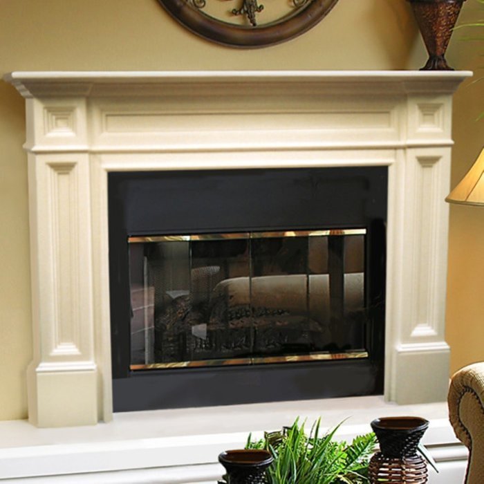 Pearl Mantels 140-56 Classique Unfinished Fireplace Mantel, Interior Opening 56-Inch Wide by 42-Inch High N9