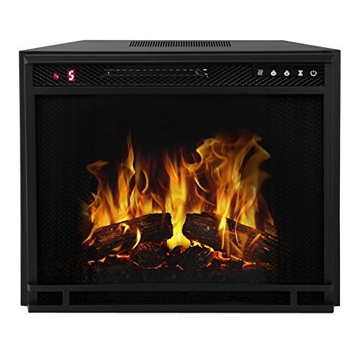 Moda Flame 33" LED Ventless Electric Space Heater Built-in Recessed Firebox Fireplace Insert N2