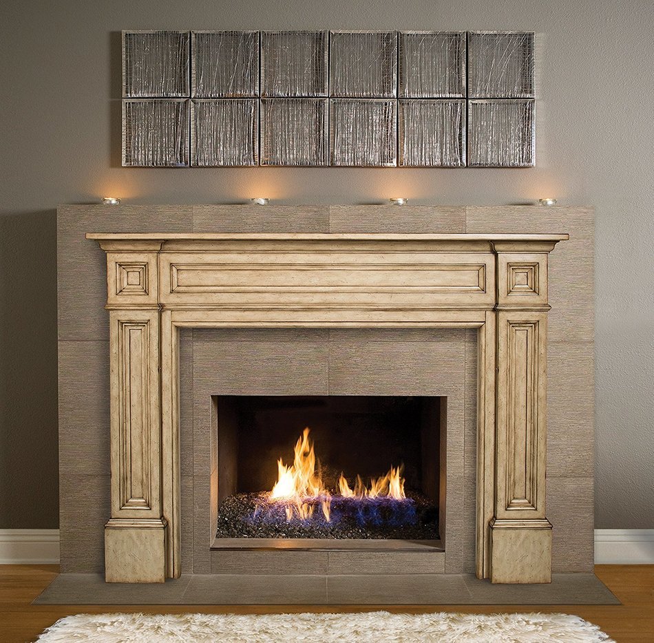 Pearl Mantels 140-56 Classique Unfinished Fireplace Mantel, Interior Opening 56-Inch Wide by 42-Inch High N11