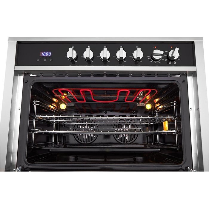 Haier HCR6250ADS 36" Dual Fuel 3.8 Cu. Ft. Capacity Freestanding Range in Stainless Steel