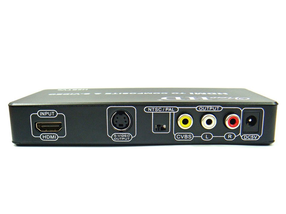 ViewHD HDMI to TV Composite RCA AV + S Video Converter | Include AV & S Video Cables + AC Power Adapter | Model... N2