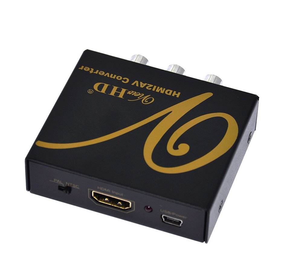 ViewHD HDMI to TV Composite RCA AV + S Video Converter | Include AV & S Video Cables + AC Power Adapter | Model... N3