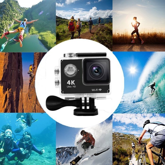 IWAWA Ultra HD 4K Wifi Waterproof Action Camera 4K1080P 170 Degree Wide Angle Lens N3