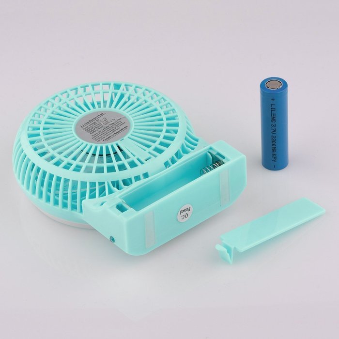 D-FantiX Portable Mini USB Fan Handheld Rechargeable Desktop Fan Personal Cooling Fan with Led Light Battery /... N11