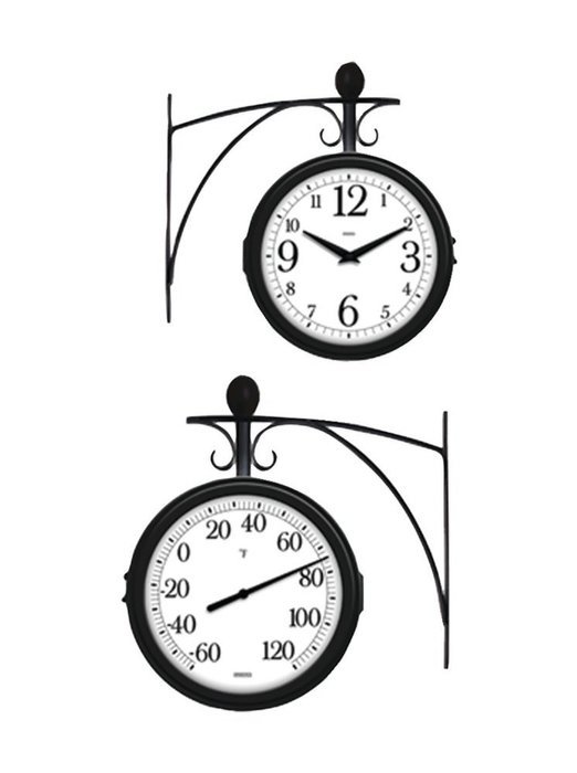 SPRINGFIELD 91572 Station Thermometer & Clock