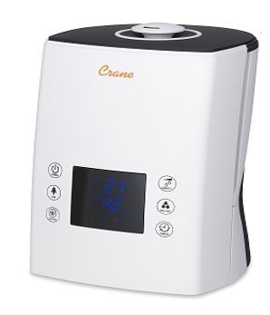 Crane - Digital Ultrasonic Warm & Cool Mist Humidifier - Black N2