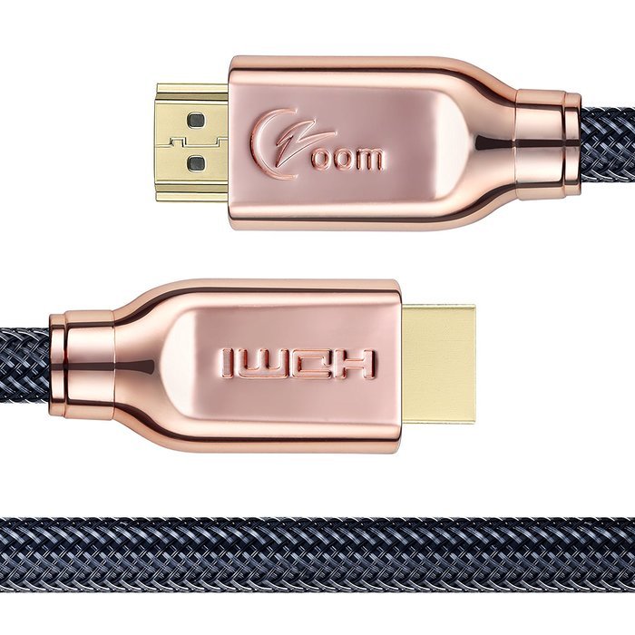 Czoom HDMI Cable 15 Feet - HDMI 2.0 - High Speed 18Gbps - Nylon Braided Cord - Gold Plated Connectors - Supports... N2