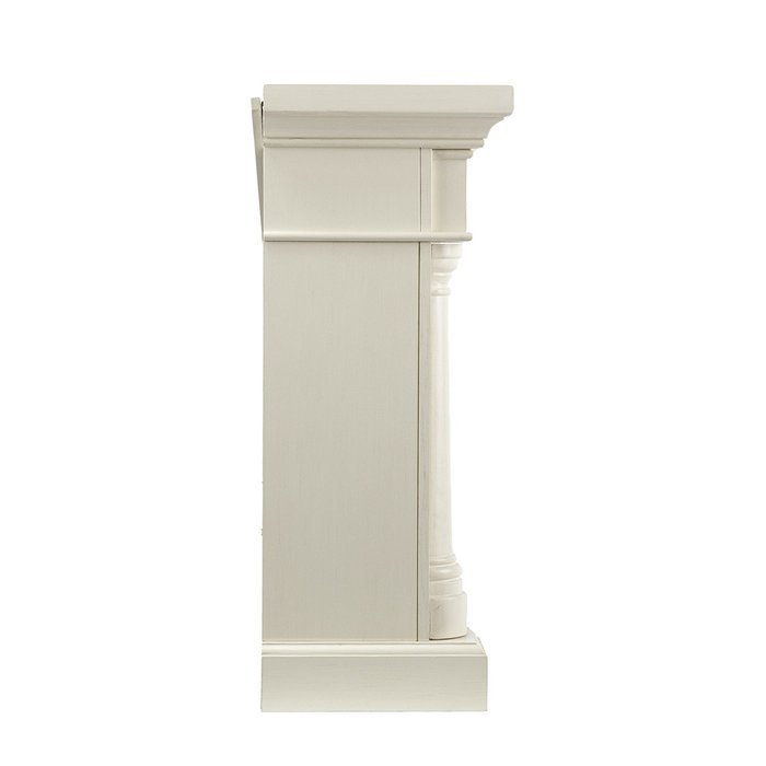 Holly & Martin Weatherford Convertible Electric Fireplace-Ivory N7