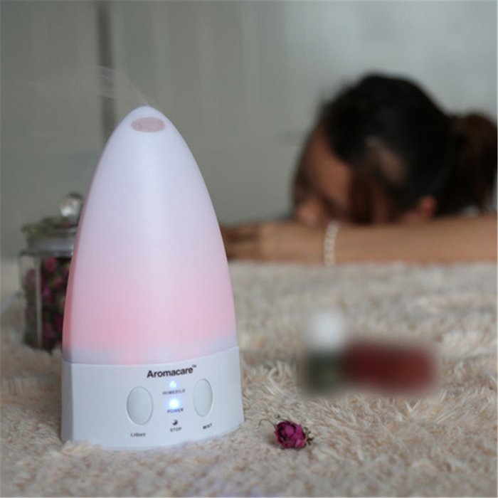 SROCKER AR120 Ultrasonic Cool Mist Humidifier Aromatherapy Essential Oil Diffuser with 7-Color LED Lights and... N6