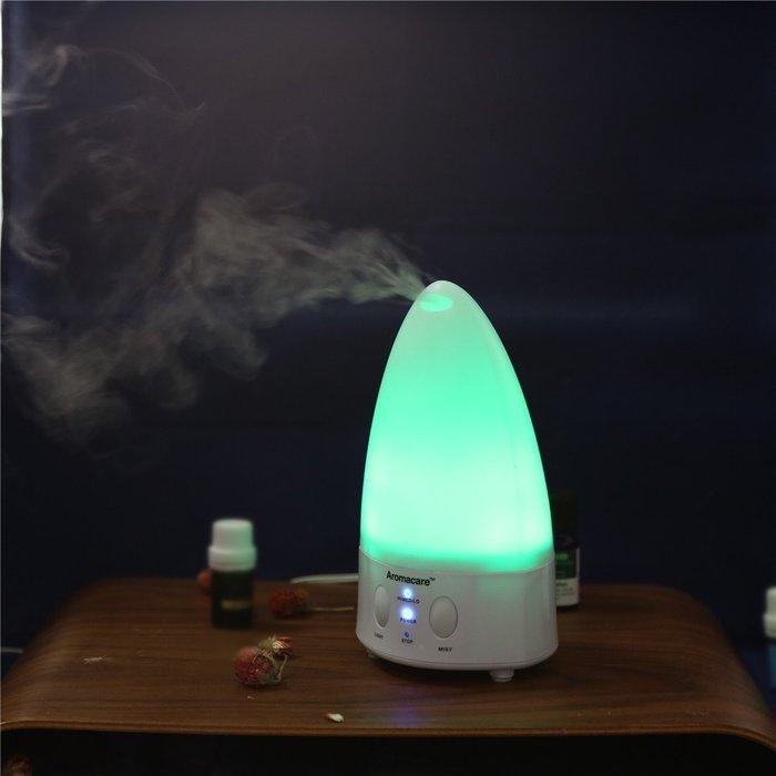 SROCKER AR120 Ultrasonic Cool Mist Humidifier Aromatherapy Essential Oil Diffuser with 7-Color LED Lights and... N7