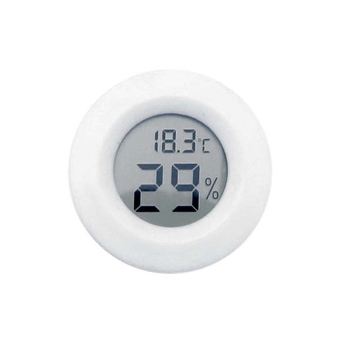 Sizet Mini LCD Digital Thermometer Hygrometer Fridge Freezer Tester Temperature Humidity Meter Detector-White N2