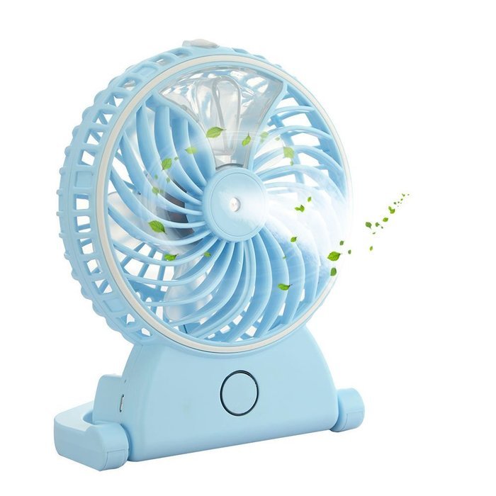 Welltop Table Fans Portable Desktop Humidifier Fan Handheld Fans Rechargeable Cooling Misting Fan Personal Cooling... N19