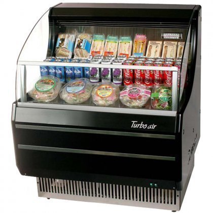 Turbo Air TOM30SBSF 28" Open Display Merchandiser with Modern Design Environmental Friendly Refrigeration System...