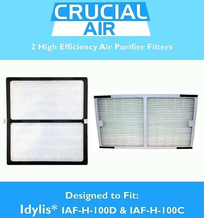 Idylis C & D HEPA Air Purifier Filters - Part # IAF-H-100D & IAF-H-100C N4