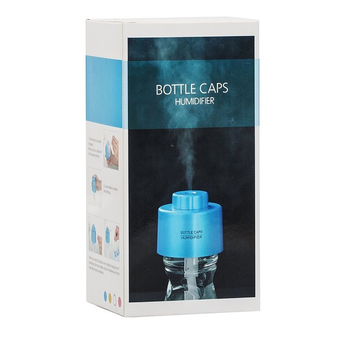 Ibepro&reg; Portable Bottle Cap Air Humidifier with Bottle for Office Home Travel (White) N4