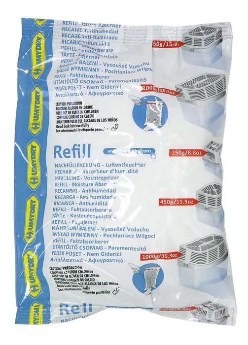 HUMYDRY USA4311803C6 Unscented Moisture Absorber Refill, 15.9-Ounce, 3-Pack