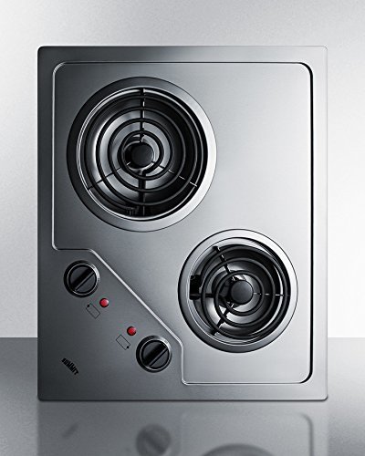 Summit Appliance 21.25'' Electric Cooktop with 2 Burners