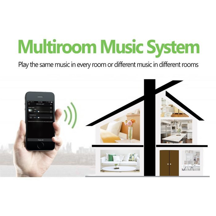 Bluetooth Speakers Wifi Speaker - Wireless Speaker with 2x3W Drivers, Portable Speakers with Multiroom Music System...