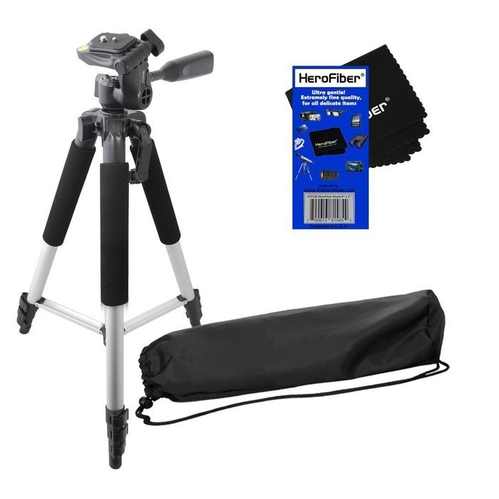 57" Pro Series Lightweight Photo/Video Tripod & Carrying Case for Olympus Evolt E-3, E300, E330, E410, E420 E450...