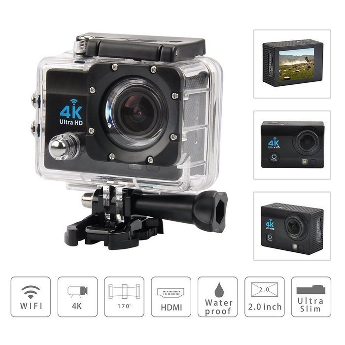 CEG Show 4K WiFi Action Sports Camera 30M Waterproof Ultra HD 1080P/60fps 2.0 LCD 170 Degree Helmet Cam Mini Cameras...