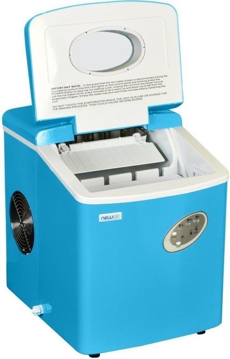 Blue Countertop Mini Compact Portable Ice Cube Maker Machine N2