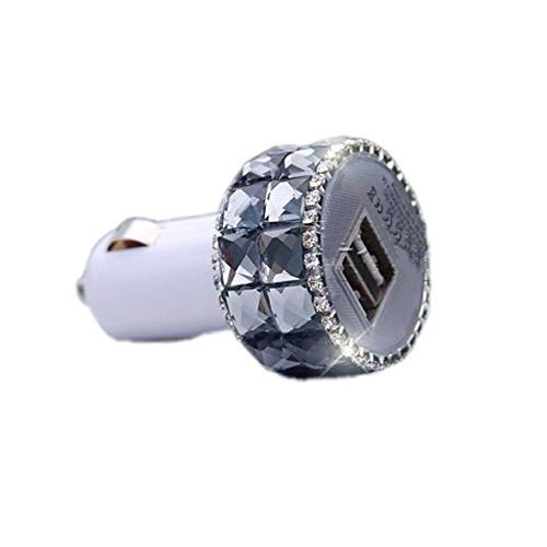 EVTECH(TM) Universal 2 Amps / 1 Amps Dual USB Car charger for Smartphones Mobile Phones Touchscreen Tablet Digital... N3