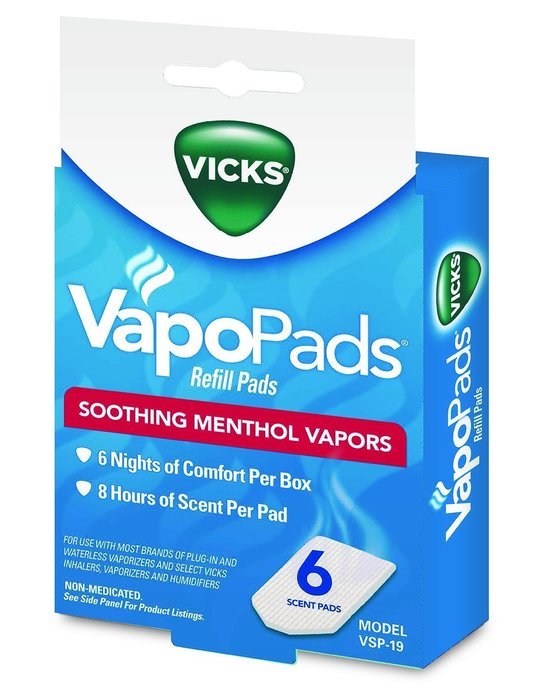 Vicks VapoPads, 6 count refill pads, VSP-19