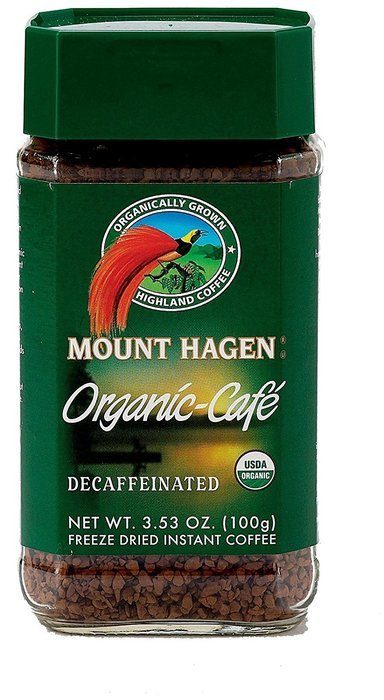 Mount Hagen Organic Freeze Dried Instant Decaf Coffee, 3.53 oz N2