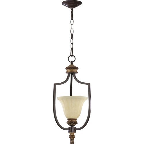 Quorum International 3101 Capella 1 Light Full Sized Pendant, Toasted Sienna