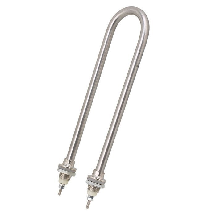BQLZR 245mm U Shaped AC220V 1000W Stainless Steel M16 Thread Electric Tubular Water Heater Element N3