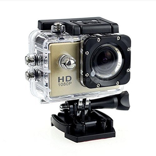 HD SJ4000 1080P 12MP Car Cam Sports DV Action Waterproof Camera Camcorders-Gold