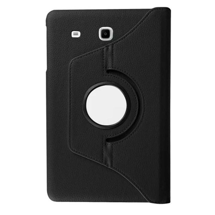 Generic Case for Galaxy Tab E 9.6-Inch T560 T561, 360 degree rotation PU Leather Slim Protective Case Cover (black) N9