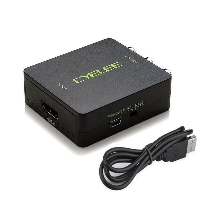 CYELEE HDMI to AV RCA CVBS Converter N2