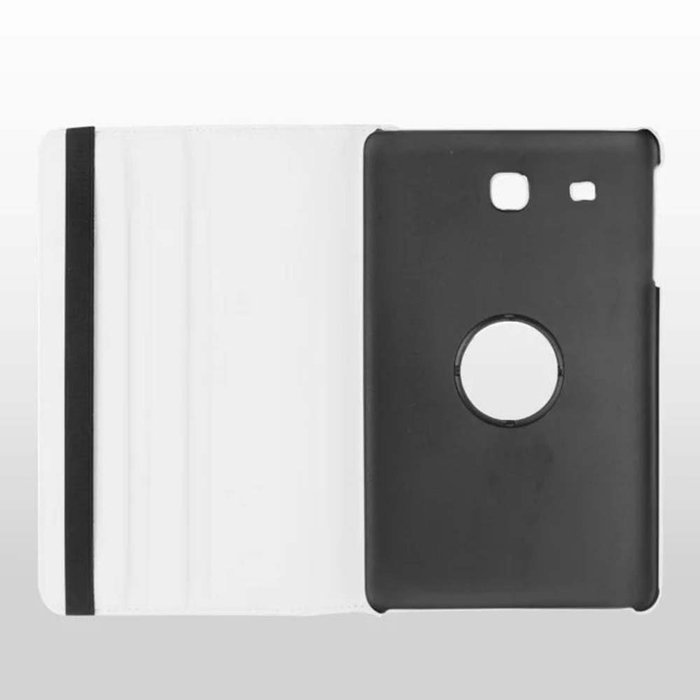 Generic Case for Galaxy Tab E 9.6-Inch T560 T561, 360 degree rotation PU Leather Slim Protective Case Cover (black) N14
