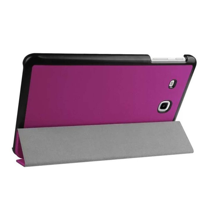 Generic Case for Galaxy Tab E 9.6-Inch T560 T561, 360 degree rotation PU Leather Slim Protective Case Cover (black) N17
