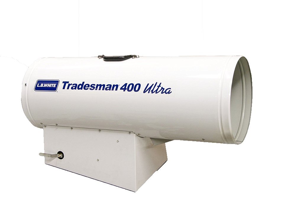 L.B. White CP400U Tradesman 400 Ultra Portable Forced Air Propane Heater, 400,000 Btuh