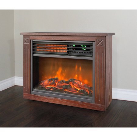 Lifesmart Durable, Extra, Energy-saving, Overheat and Tip-over Safe, Infrared Heater with Flame Effect- Includes... N2